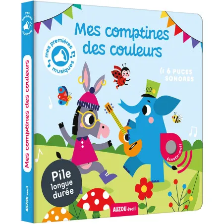 Editions Auzou Mes premiers sonores - Mes comptines des couleurs – vue 1 – Sonores