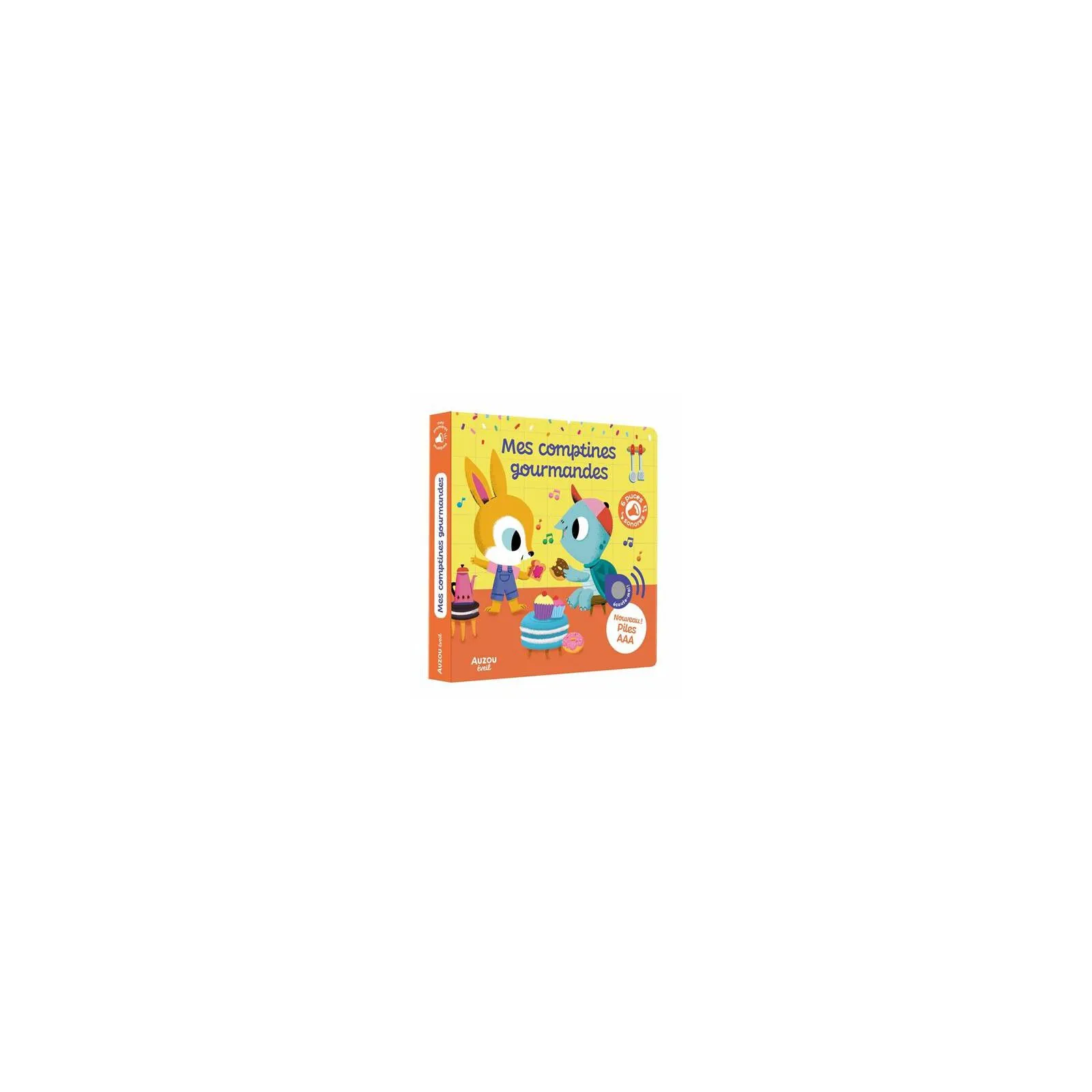 Editions Auzou Mes premiers sonores - Mes comptines gourmandes – vue 1 – Sonores