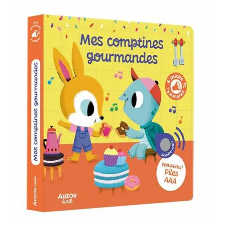 Editions Auzou Mes premiers sonores - Mes comptines gourmandes – vue 1 – Sonores