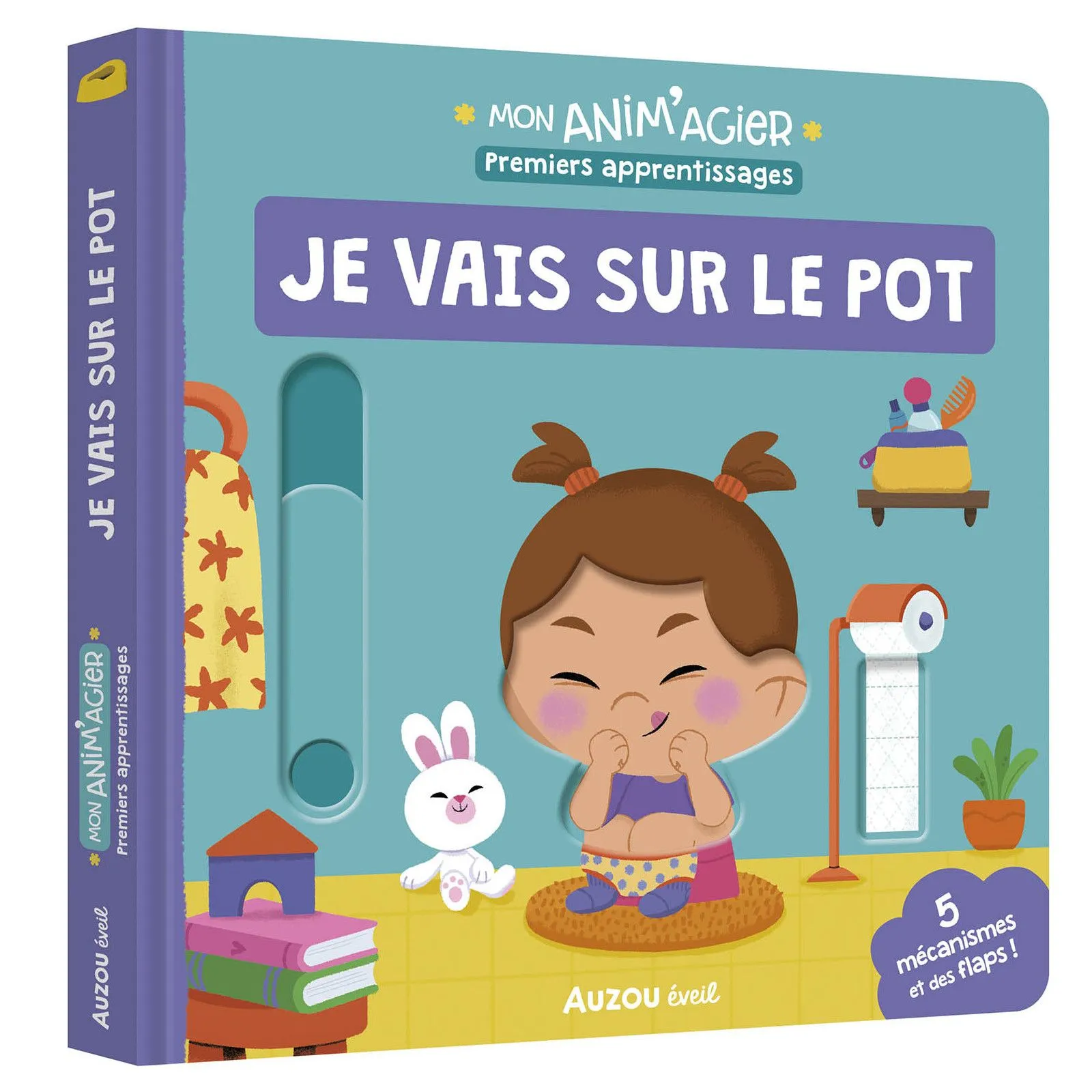 Editions Auzou Mon anim'agier - Premiers apprentissages - Je vais sur le pot – vue 1 – Imagiers et éveil