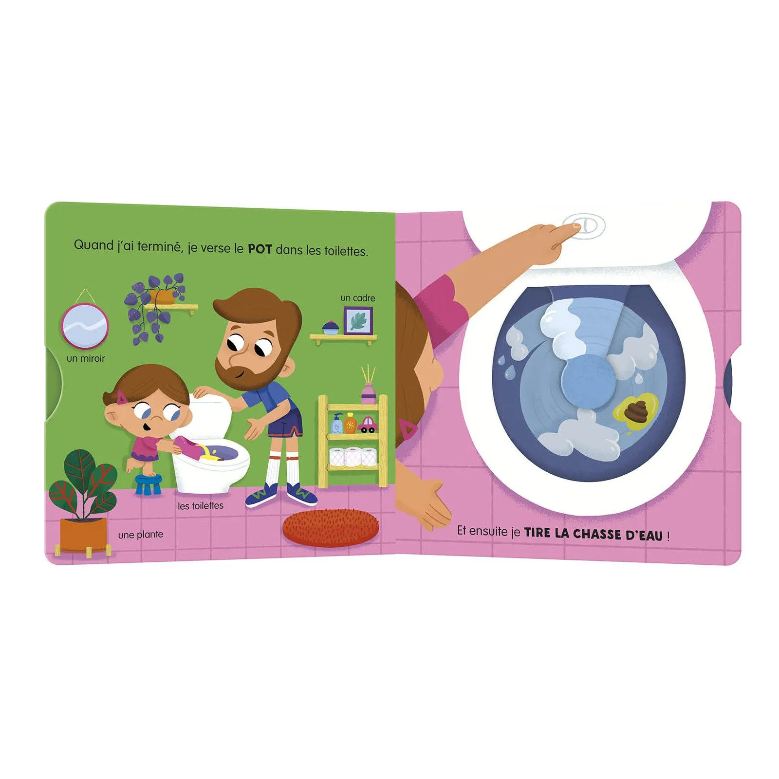 Editions Auzou Mon anim'agier - Premiers apprentissages - Je vais sur le pot – vue 2 – Imagiers et éveil