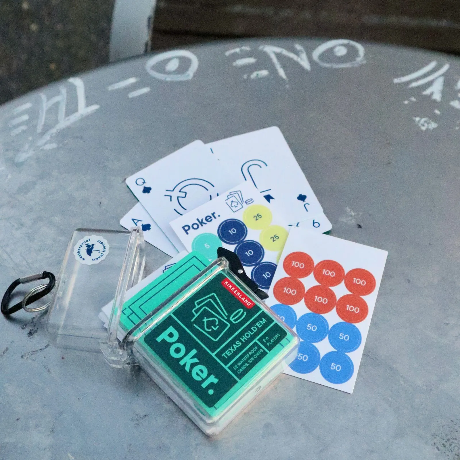 Kikkerland Travel Game - Poker – vue 2 – Board Games
