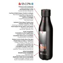 Les Artistes Paris Stainless Steel Insulated Bottle ~280ml~ – vue 2 – Gourds and cups