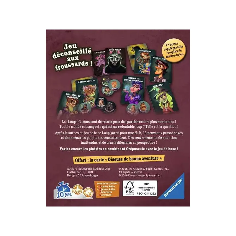 Ravensburger Loup-Garou pour un crépuscule – vue 2 – Board Games