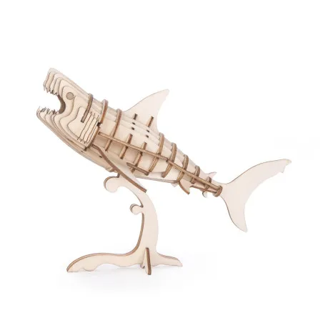 Kikkerland Shark 3d Wooden Puzzle – vue 1 – Wooden Puzzles
