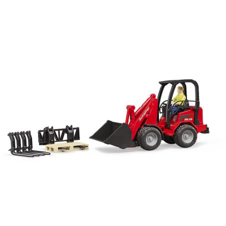 Bruder 62007 - Kit De Chantier Avec Clôtures, Panneaux Et Pylônes - Accessoires 1:16 Pour Véhicules De Construction
