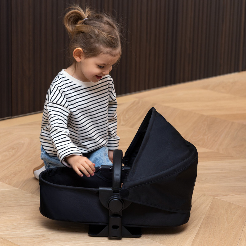 Landau Corolle Pour Poupon De 36 à 52 Cm – Avec Guidon Réglable, Capote Amovible, Sac Et Panier – Dès 3 Ans