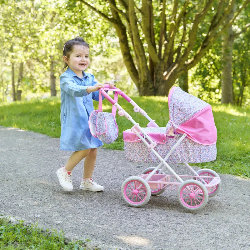 Corolle Floral pram for 36/42 and 52 cm dolls – vue 2 – Doll Accessories