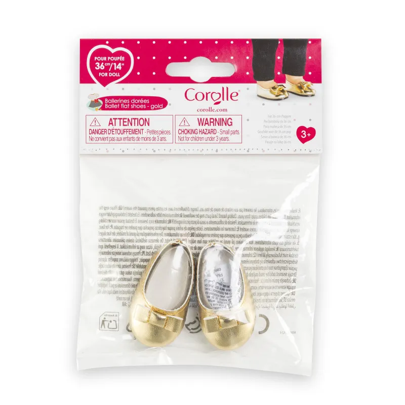 Corolle Ballerines dorées pour poupée ma Corolle – vue 6 – Vêtements poupées Corolle