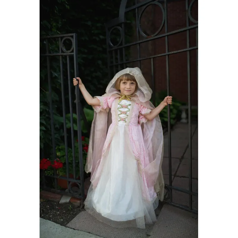 Great Pretenders Royal Princess Cape, Pink/Gold – vue 3 – Disguises