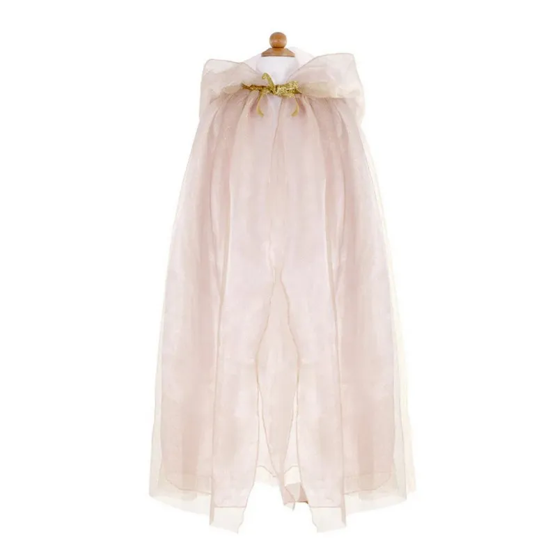 Great Pretenders Royal Princess Cape, Pink/Gold – vue 1 – Disguises
