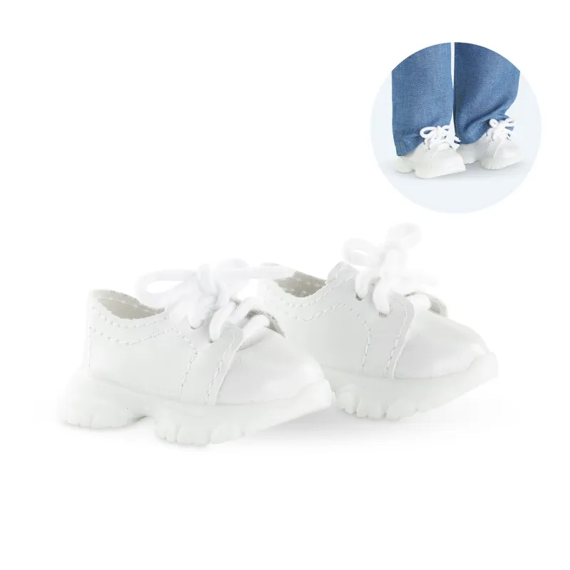 Corolle Baskets Blanches de Sport pour poupée ma Corolle – vue 1 – Vêtements poupées Corolle