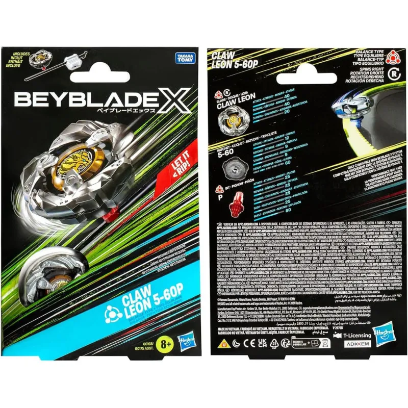 Hasbro 🌀 Beyblade X - Starter Pack - Claw Leon 5-60P – vue 4 – Beyblade