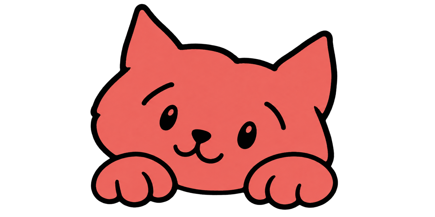 Coral cat, the Le Nuage mascot