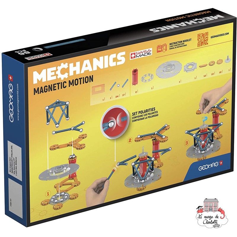 GEOMAG Mechanics Magnetic Motion – 86 Pièces De Construction Magnétique à Engrenages