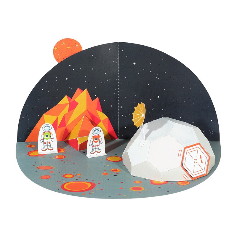 Paper Toy Spaceman Acheter Space Paper Toy - Maquettes en carton - Pukaca - Le Nuage d...