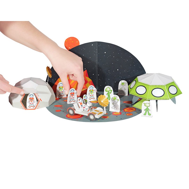 Paper Toy Spaceman Acheter Space Paper Toy - Maquettes en carton - Pukaca - Le Nuage d...