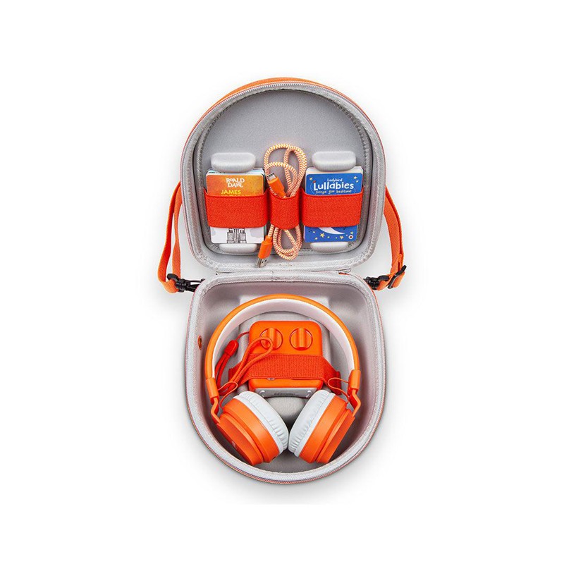 Étui De Transport Rigide Orange Pour Yoto Mini - Coque De Protection EVA Avec Sangle Réglable - Compatible Lecteur Et Cartes
