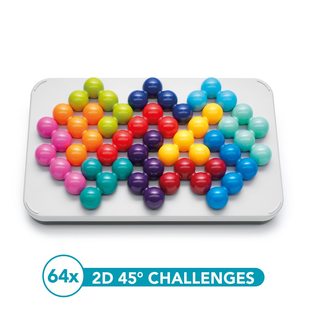120 Challenges IQ 3D Puzzle Board Game Classic Pyramid Plate Pearl