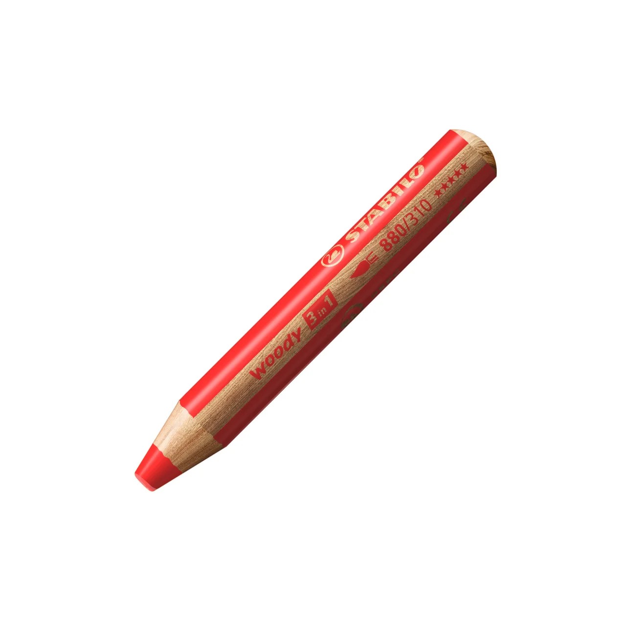 Pochette de 6 crayons de couleur STABILO woody 3 en 1 + taille-crayon