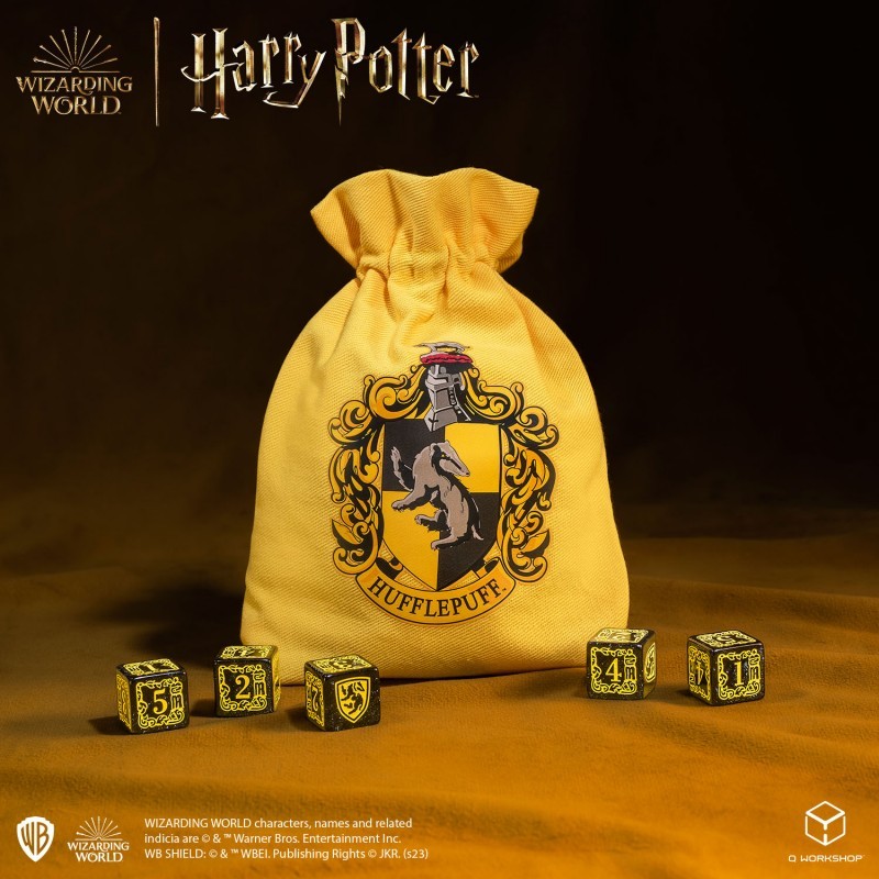 Acheter Harry Potter - Dés et Sac Poufsouffle [5 dés] - Dés, sacs e