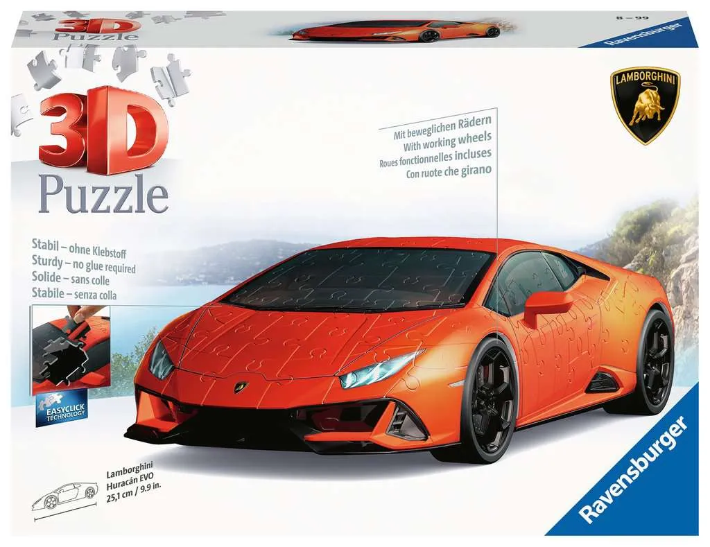 Acheter Puzzle 3D - Lamborghini Huracán EVO green [140] - 3D Puzzle