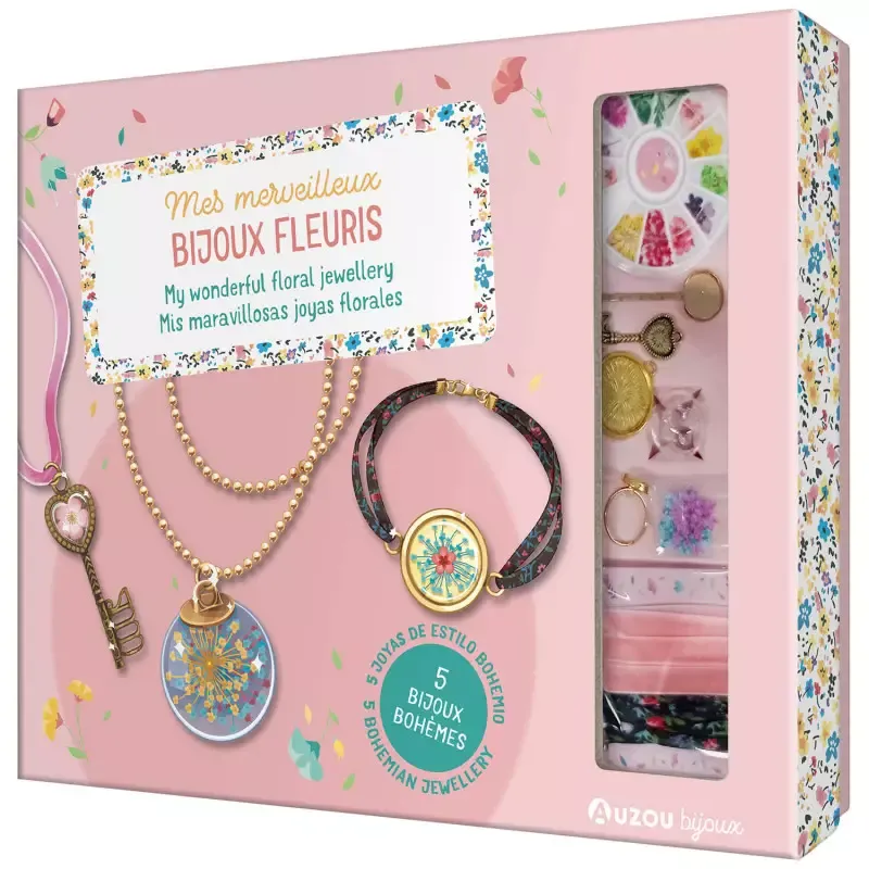 Acheter Mes merveilleux bijoux fleuris - Kit bijoux - Editions Auzo